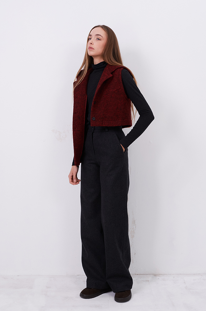 Штани вовна на підкладці графіт 2 (БР 63/4)